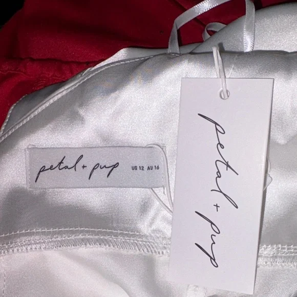 Petal & Pup Ivory Halter Mini Dress - Picture 2 of 2